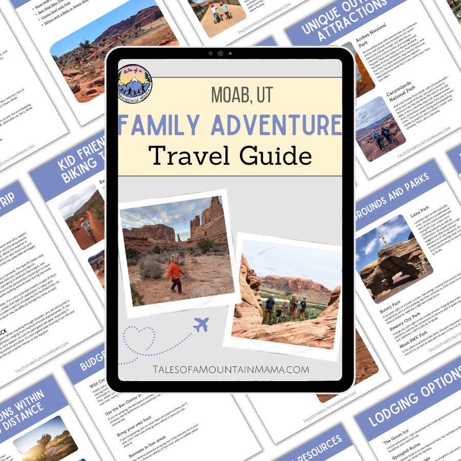 Moab Outdoor Family Adventure MINI Travel Guide